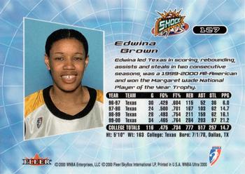 2000 Ultra WNBA #127 Edwina Brown Back