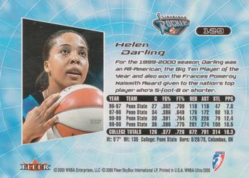 2000 Ultra WNBA #129 Helen Darling Back