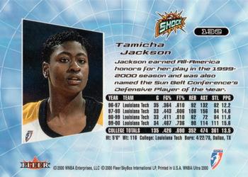 2000 Ultra WNBA #132 Tamicha Jackson Back