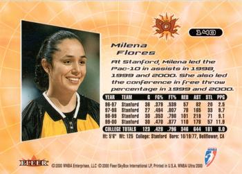 2000 Ultra WNBA #140 Milena Flores Back