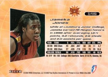2000 Ultra WNBA #142 Jameka Jones Back