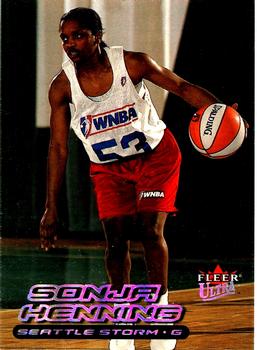 2000 Ultra WNBA #87 Sonja Henning Front