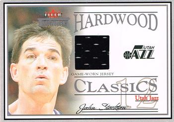 2004-05 Fleer Throwbacks - Hardwood Classics Jerseys #HC-JS John Stockton Front