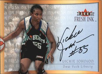 2000 Ultra WNBA - Fresh Ink #NNO Vickie Johnson Front
