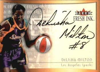 2000 Ultra WNBA - Fresh Ink #NNO DeLisha Milton Front