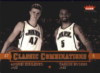2004-05 Fleer Tradition - Classic Combinations Aftermarket #14 CC Andrei Kirilenko / Carlos Boozer Front