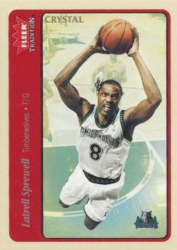 2004-05 Fleer Tradition - Crystal #81 Latrell Sprewell Front