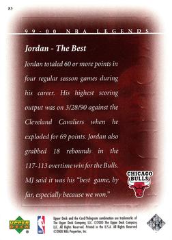 1999-00 Upper Deck Legends #83 Michael Jordan Back