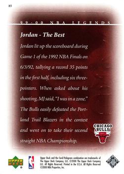 1999-00 Upper Deck Legends #85 Michael Jordan Back