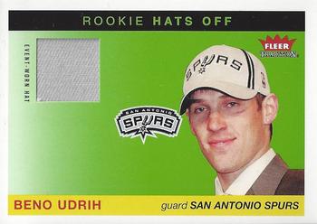 2004-05 Fleer Tradition - Rookie Hats Off #HO-BU Beno Udrih Front
