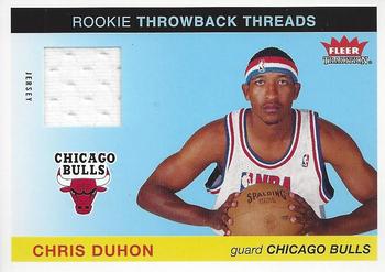 2004-05 Fleer Tradition - Rookie Throwback Threads Jersey #TT-CD Chris Duhon Front