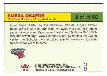 2004-05 Fleer Tradition - Signing Day #2 SD Emeka Okafor Back