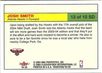 2004-05 Fleer Tradition - Signing Day #13 SD Josh Smith Back