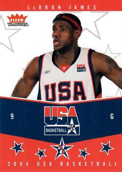 2004-05 Fleer Tradition - USA Basketball #1 UB LeBron James Front
