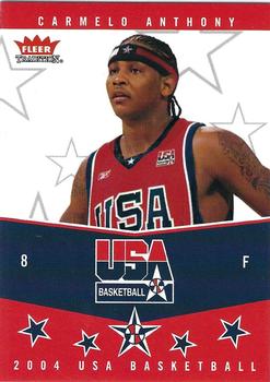 2004-05 Fleer Tradition - USA Basketball #2 UB Carmelo Anthony Front