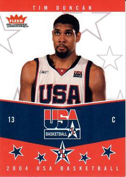 2004-05 Fleer Tradition - USA Basketball #3 UB Tim Duncan Front
