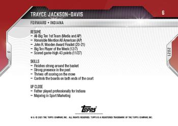 2021-22 Bowman Next #6 Trayce Jackson-Davis Back