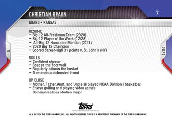 2021-22 Bowman Next #7 Christian Braun Back