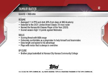 2021-22 Bowman Next #12 Tamar Bates Back