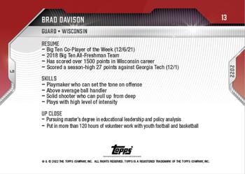 2021-22 Bowman Next #13 Brad Davison Back