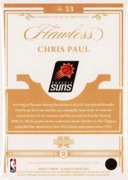 2020-21 Panini Flawless #53 Chris Paul Back