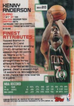 2000-01 Finest #20 Kenny Anderson Back