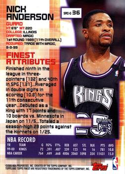 2000-01 Finest #36 Nick Anderson Back
