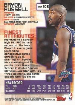 2000-01 Finest #103 Bryon Russell Back
