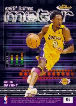 2000-01 Finest #152 Vince Carter / Kobe Bryant Back