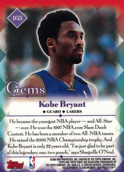 2000-01 Finest #165 Kobe Bryant Back