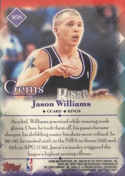 2000-01 Finest #168 Jason Williams Back