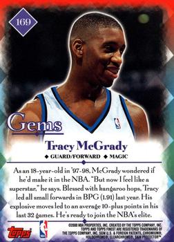 2000-01 Finest #169 Tracy McGrady Back