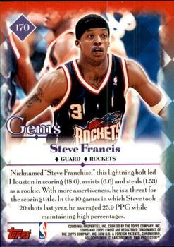 2000-01 Finest #170 Steve Francis Back