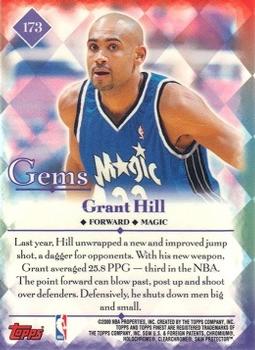 2000-01 Finest #173 Grant Hill Back