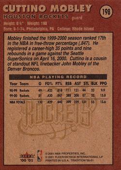 2000-01 Fleer Tradition #198 Cuttino Mobley Back