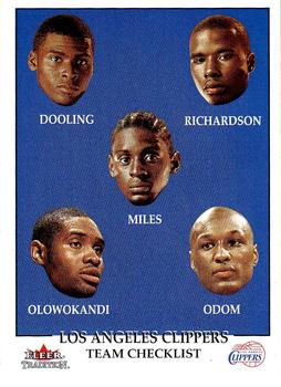 2000-01 Fleer Tradition #280 Los Angeles Clippers Front
