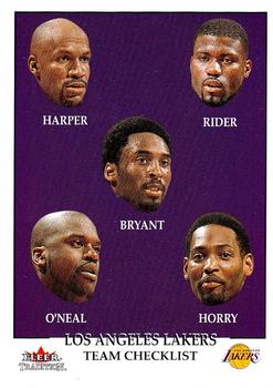 2000-01 Fleer Tradition #281 Los Angeles Lakers Front