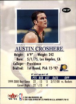 2000-01 Fleer Authority #57 Austin Croshere Back