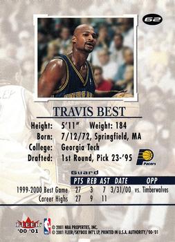 2000-01 Fleer Authority #62 Travis Best Back