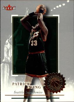2000-01 Fleer Authority #98 Patrick Ewing Front