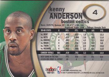 2000-01 E-X #4 Kenny Anderson Back