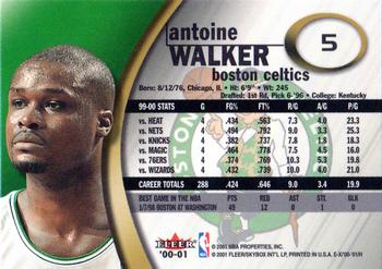 2000-01 E-X #5 Antoine Walker Back