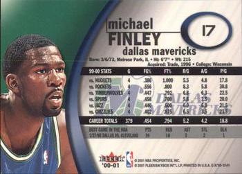 2000-01 E-X #17 Michael Finley Back