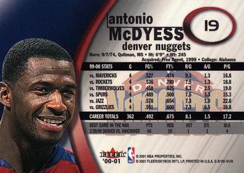 2000-01 E-X #19 Antonio McDyess Back