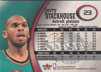 2000-01 E-X #23 Jerry Stackhouse Back
