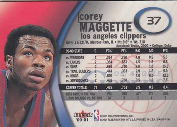 2000-01 E-X #37 Corey Maggette Back