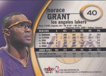 2000-01 E-X #40 Horace Grant Back