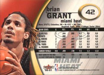2000-01 E-X #42 Brian Grant Back
