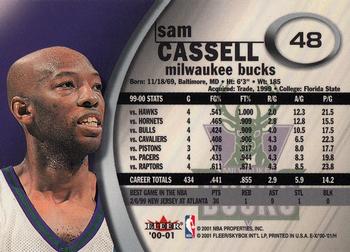 2000-01 E-X #48 Sam Cassell Back