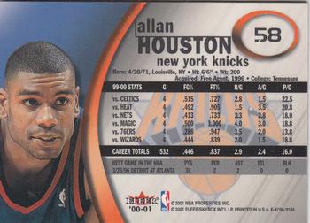 2000-01 E-X #58 Allan Houston Back